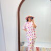 ست نخی ست تیشرت شلوار نخی